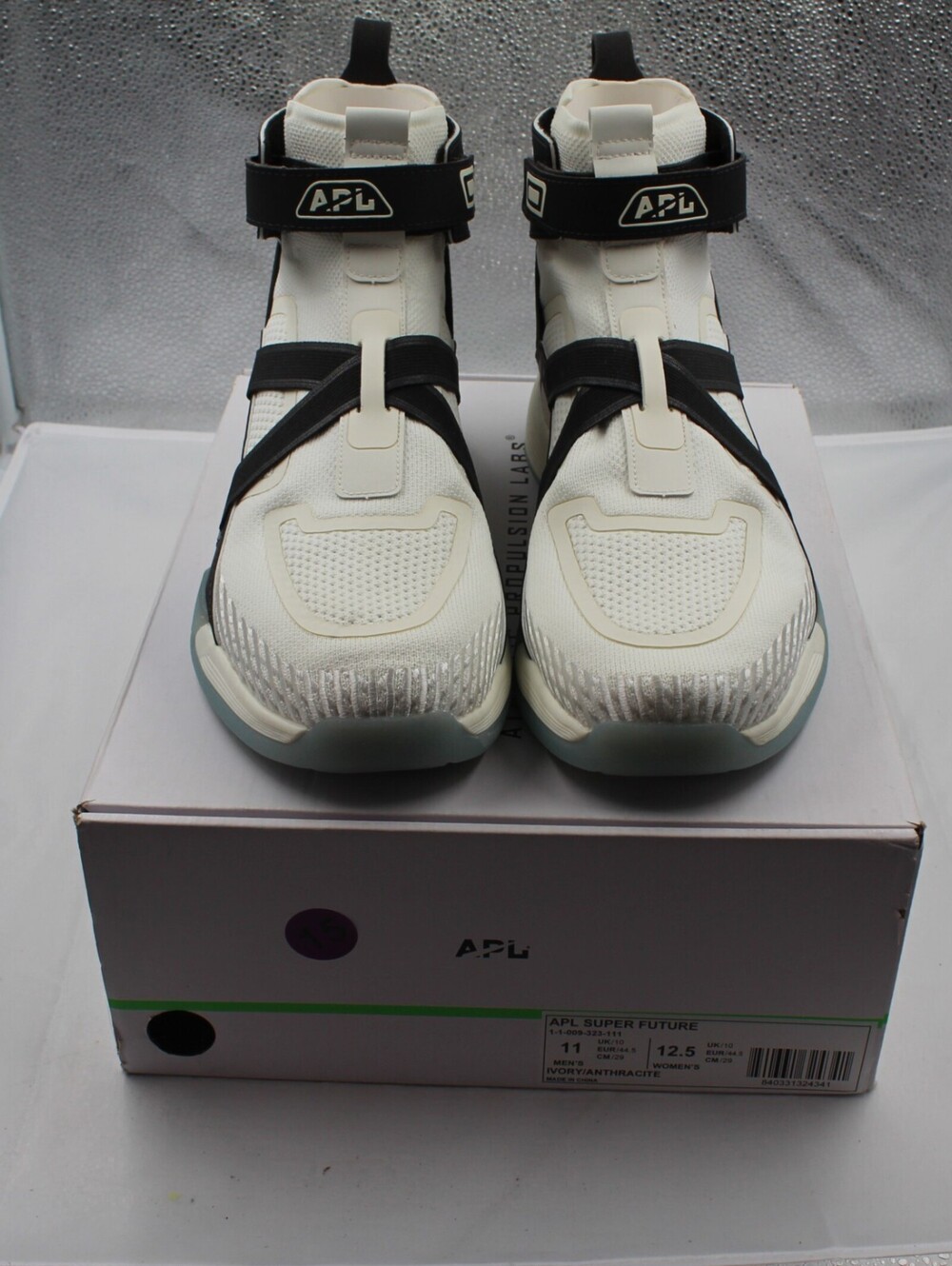 APL Superfuture Men's Sz 11 Basketball Shoes High Top Sneakers Ivory Anthracite